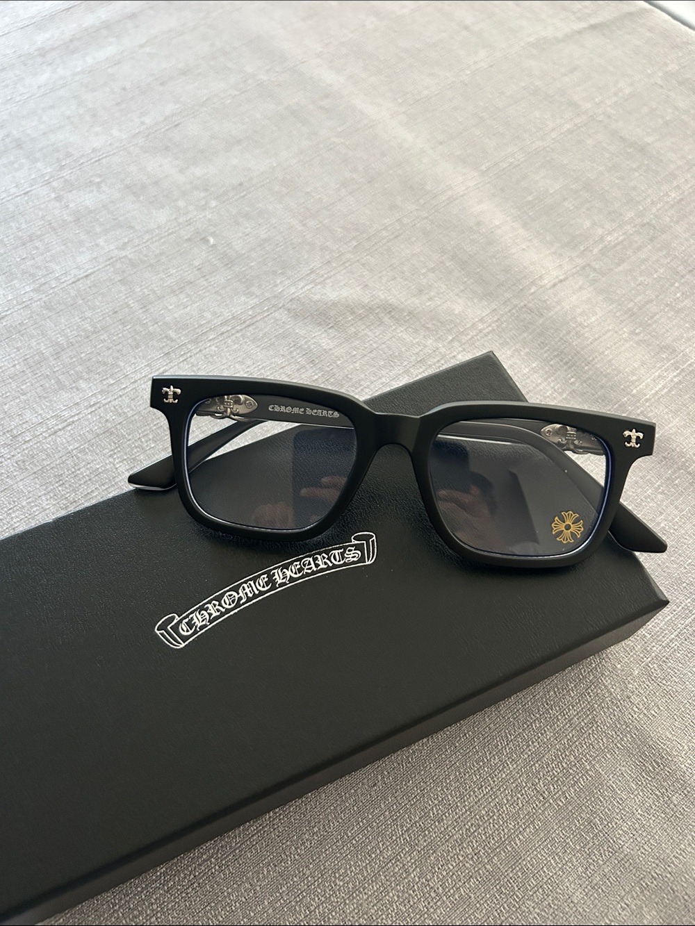 Chrome Hearts Black Frame Sunglasses